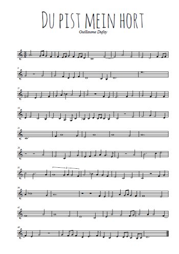 Guillaume Dufay - Du bist mein hort